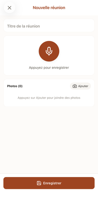 BrickNote running on iOS — AI site-coordinator for construction.